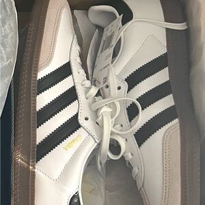 Brand New Adidas Samba White and Black